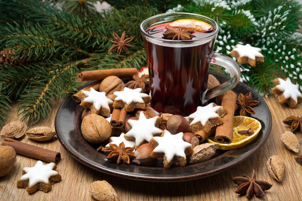 Alkoholfreier Glühwein mit Traubensaft