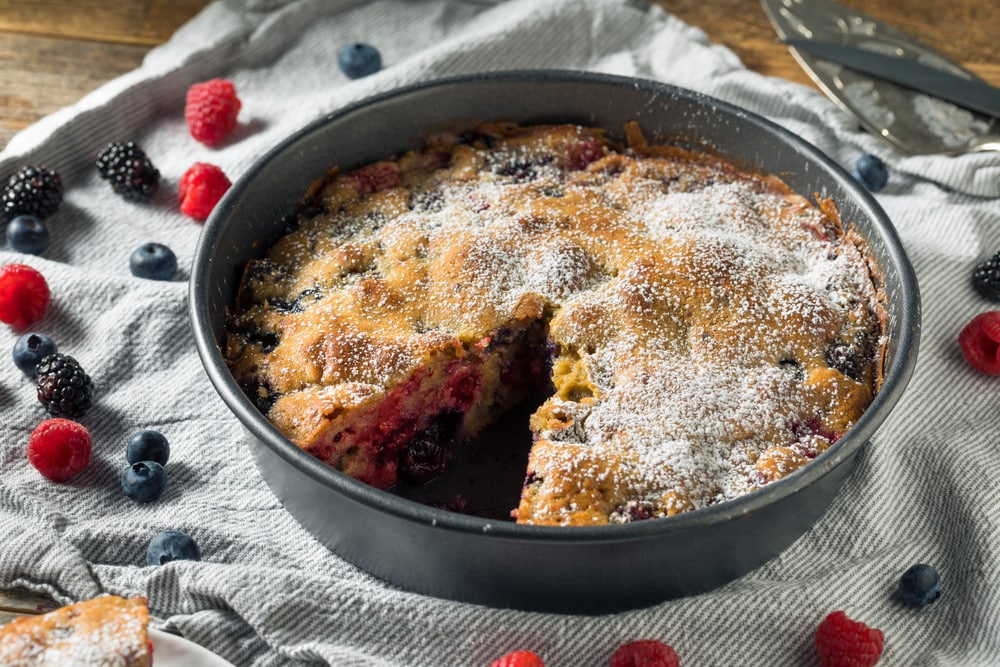 Amerikanischer Beerenkuchen - Buckle