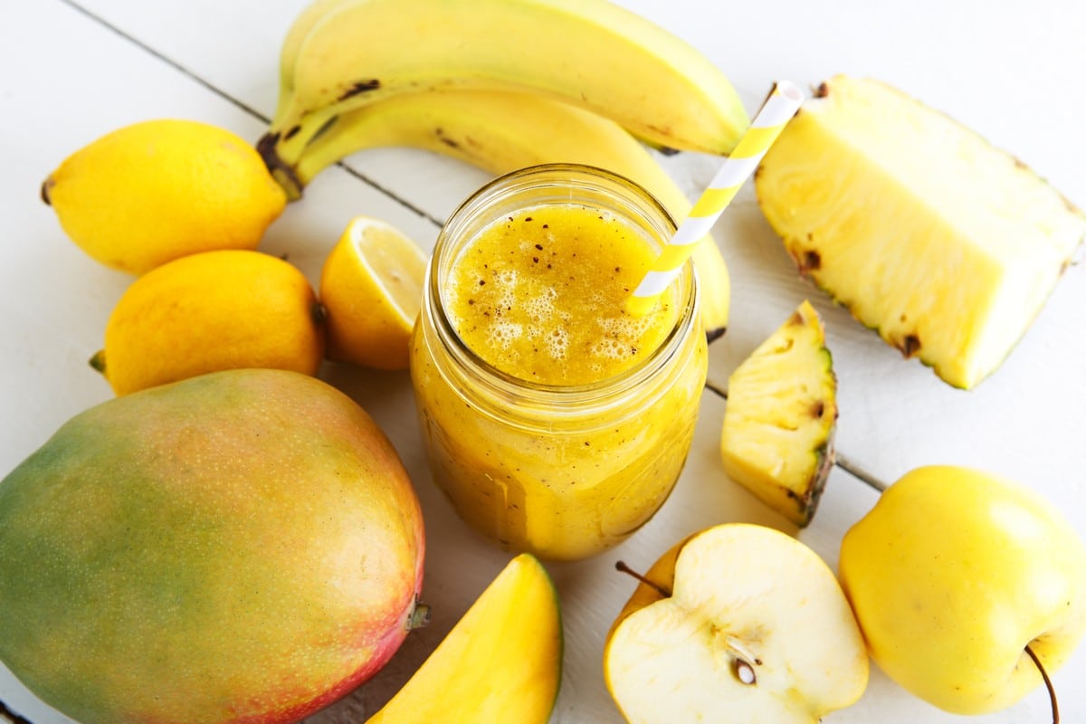 Ananas Smoothie mit Mango