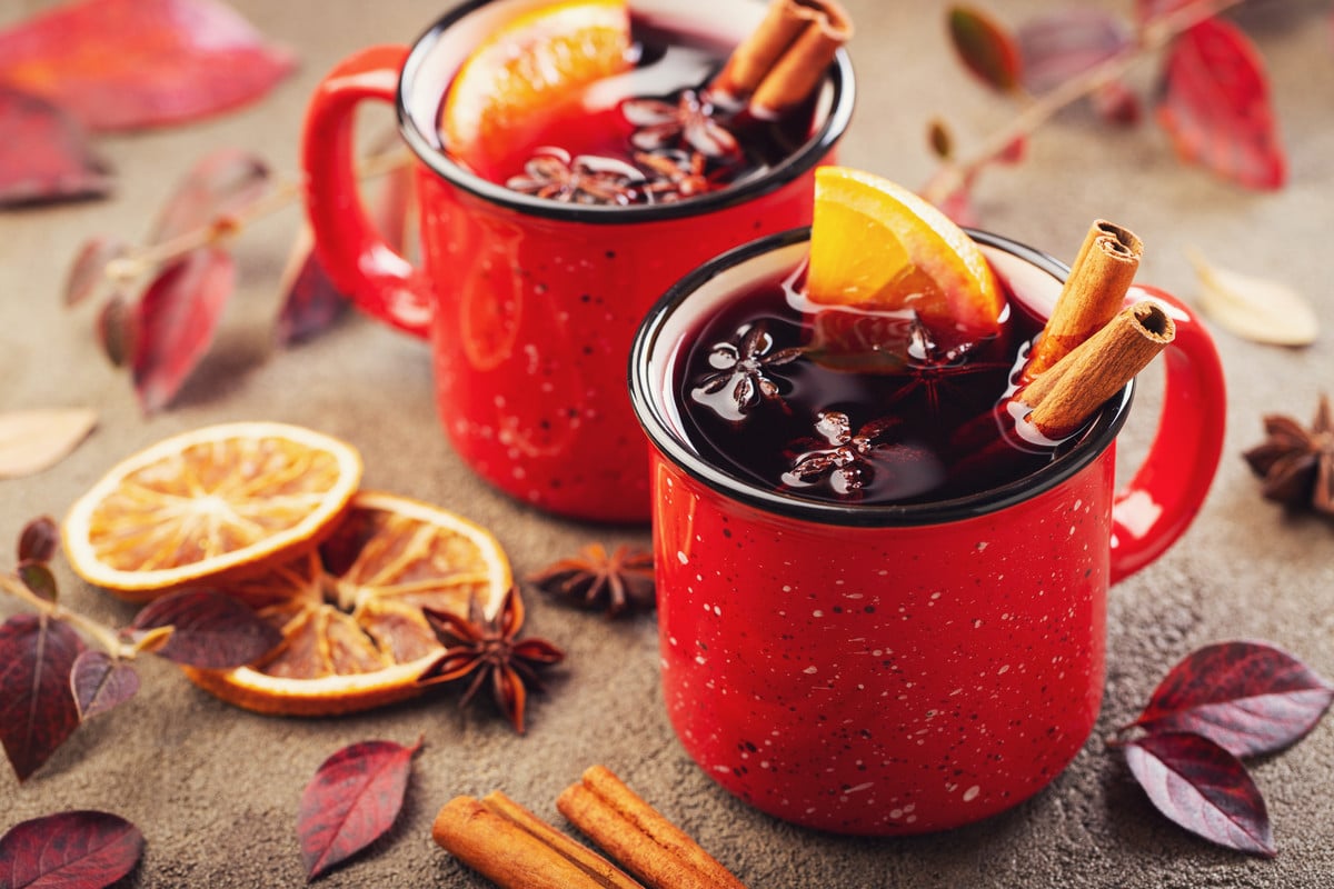 Aromatischer Glühwein mit Apfelwein