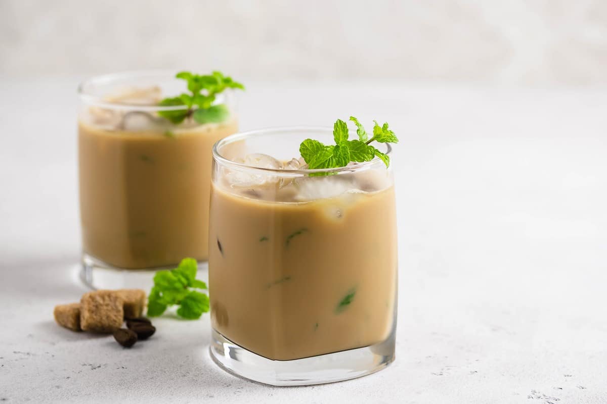 Aromatischer Milchshake mit Kaffee