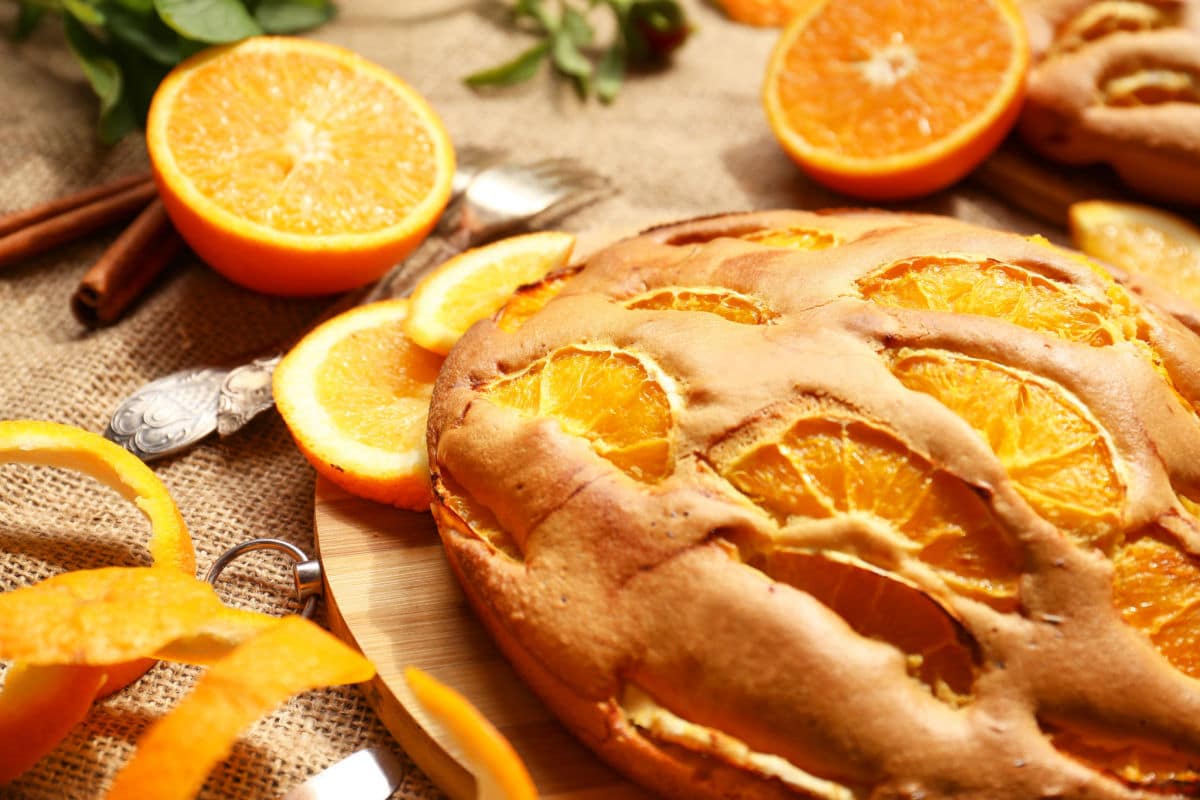 Aromatischer Orangenkuchen mit Olivenöl