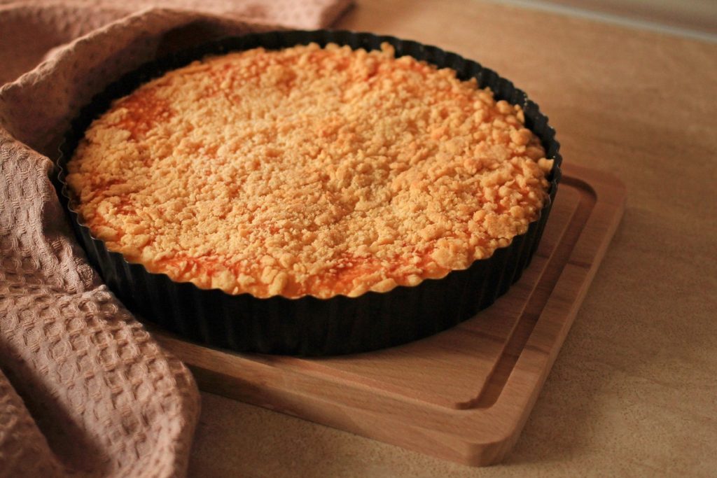 Aromatischer Streuselkuchen mit Kürbis
