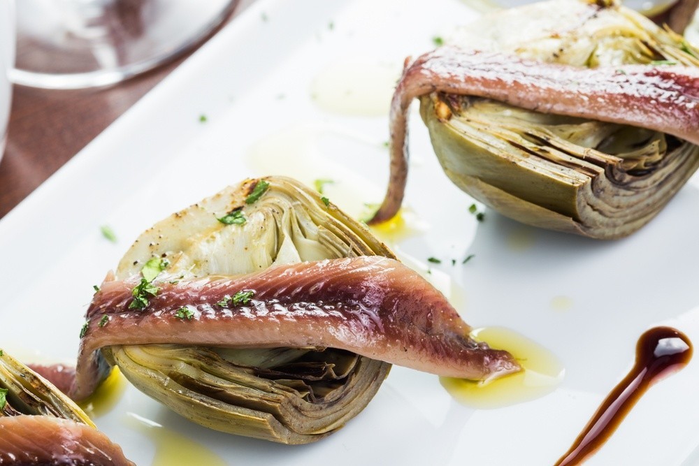 Artischocken mit Sardellen als Tapas Idee