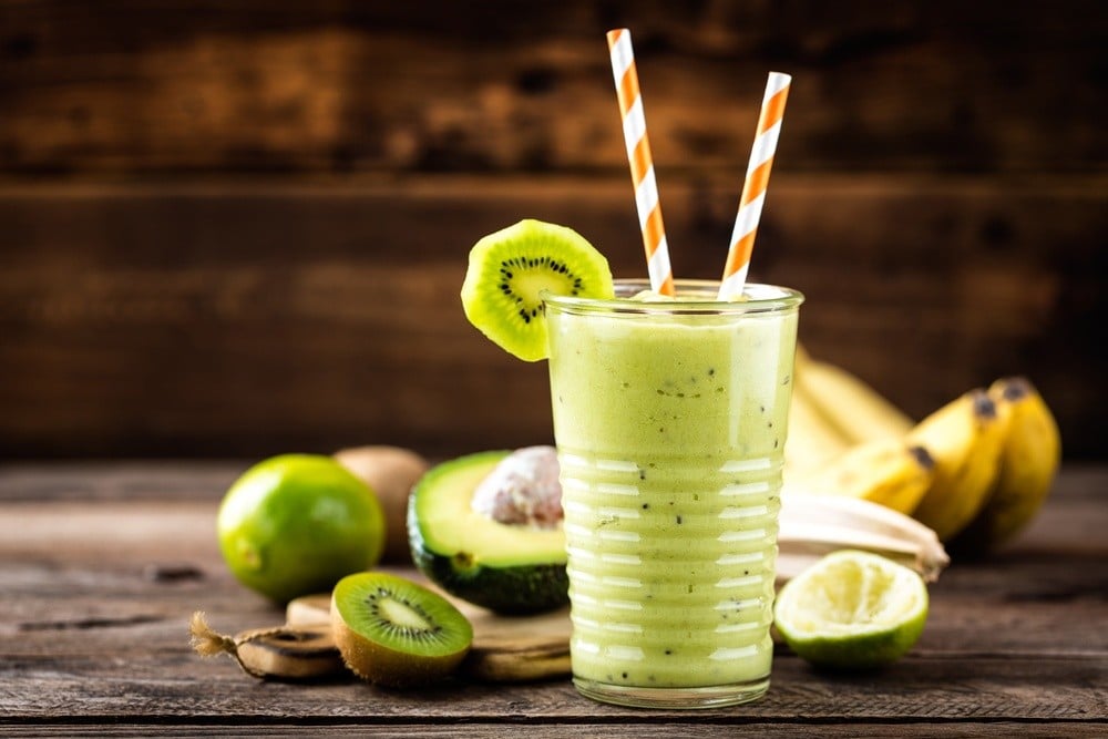 Avocado Smoothie mit Bananen