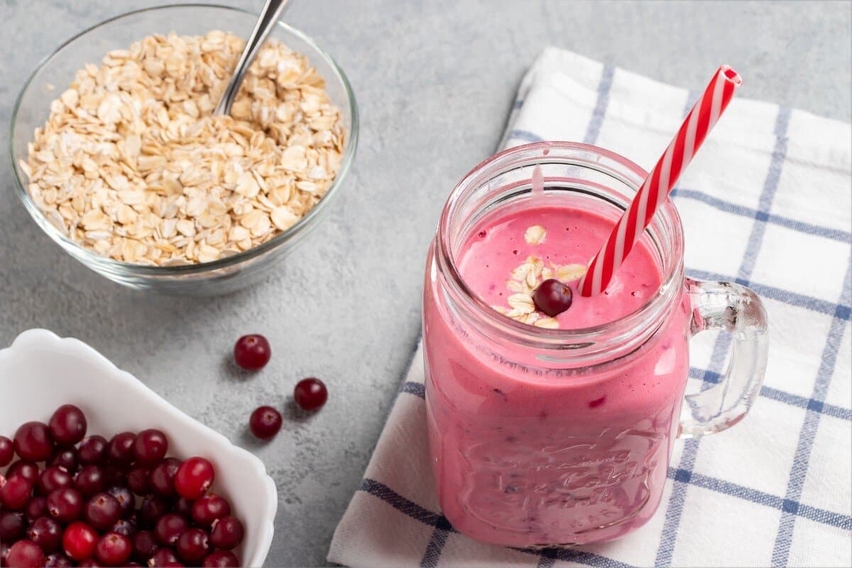 Bananen Smoothie mit Cranberry