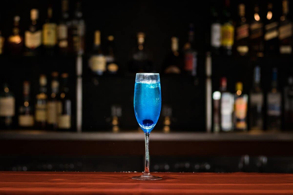 Blue Curacao Cocktail aus Likör