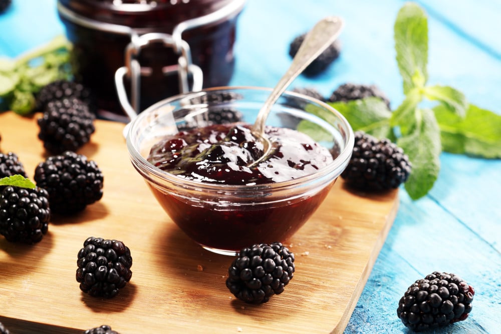 Brombeer Marmelade aus frischen Brombeeren