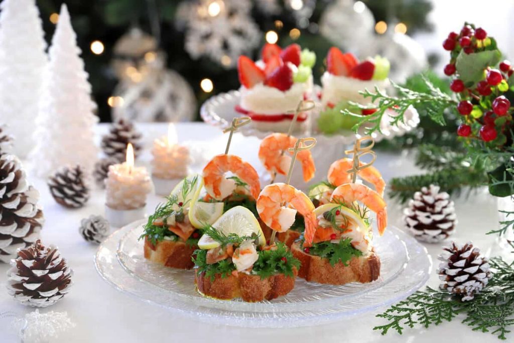 Bruschetta mit Scampi