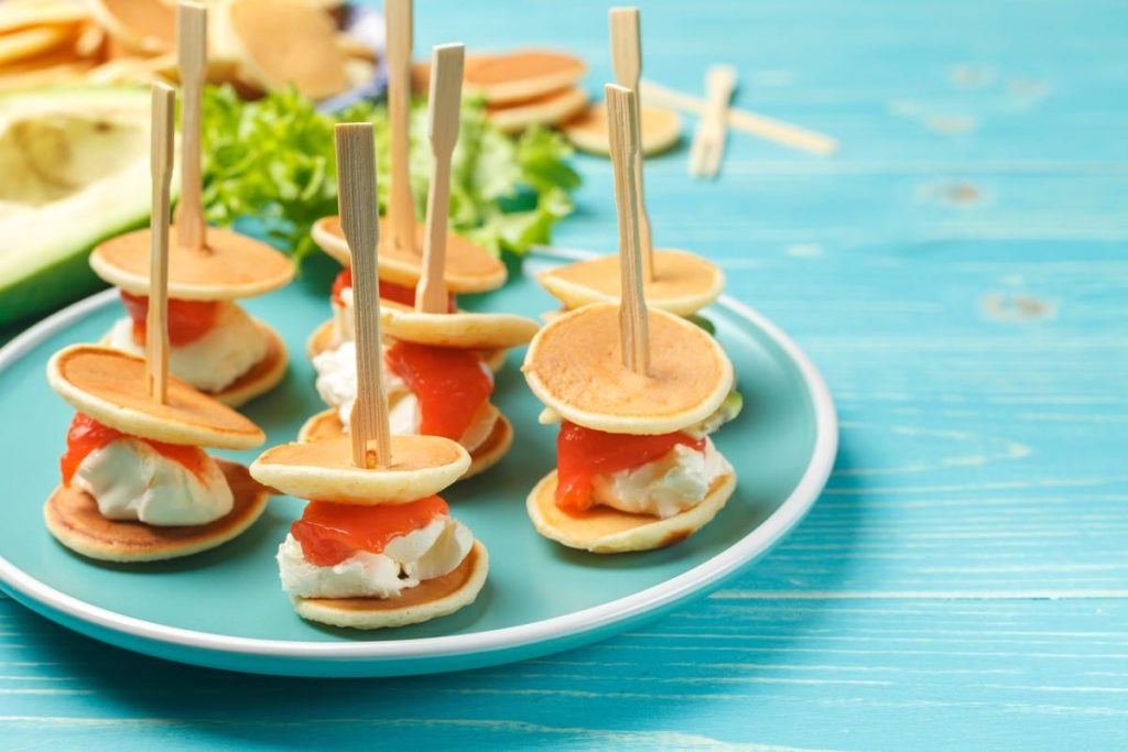 Canapés mit Räucherlachs