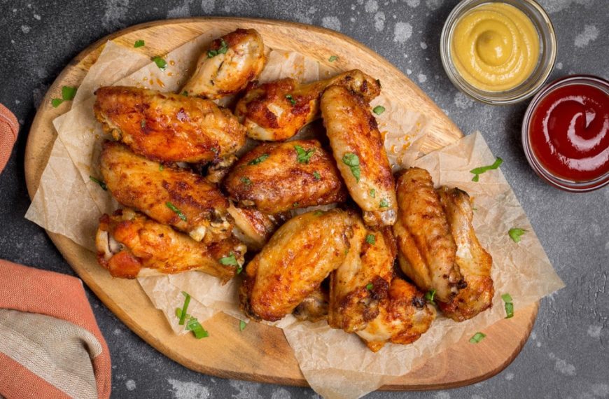 Chicken Wings in Karamell, Sojasauce und Bier Marinade