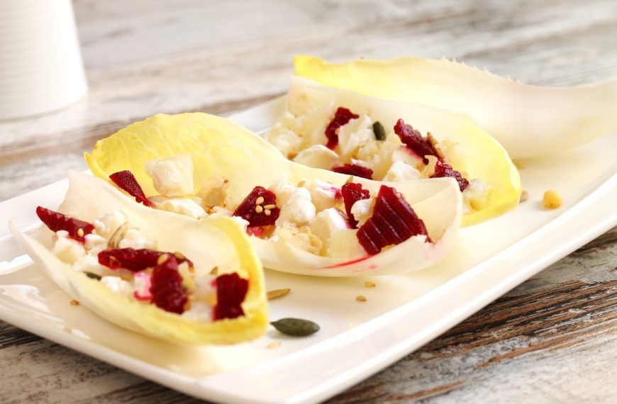 Chicorée mit rote Beete und Feta