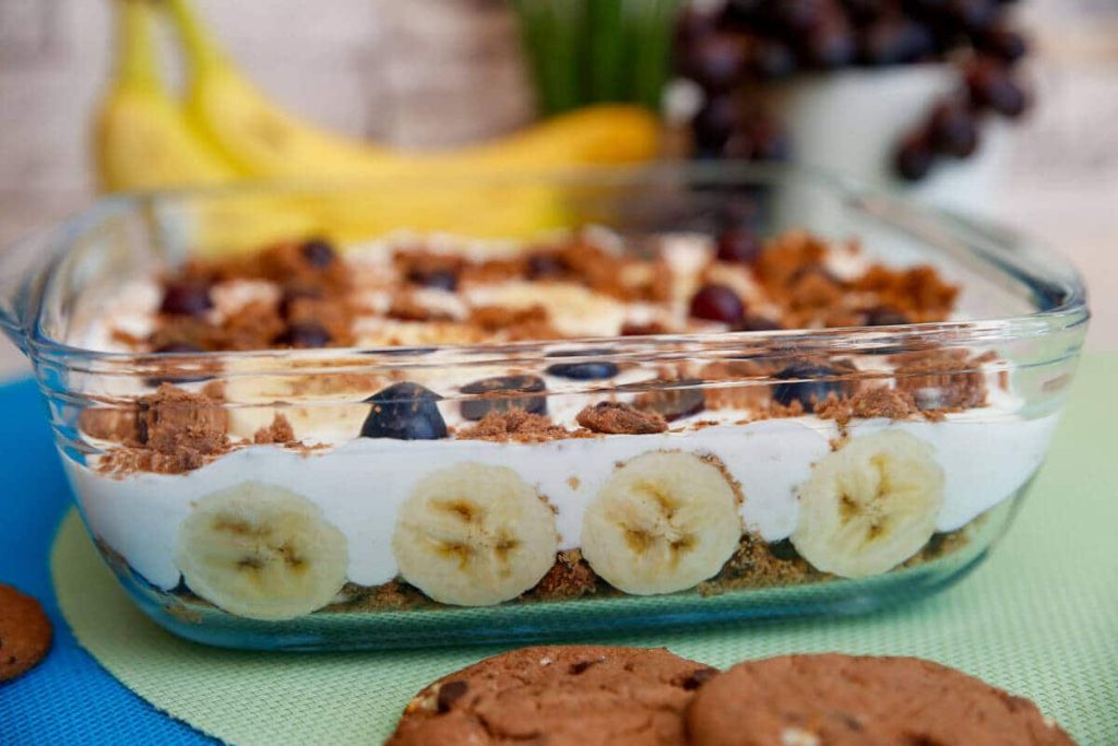 Cookies Dessert mit Joghurtcreme