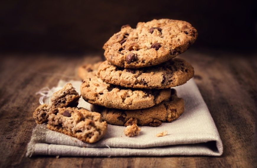Cookies Schokokekse mit Milch, Butter und Vanille