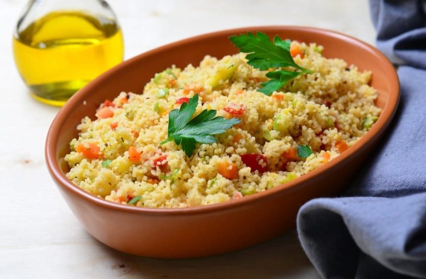 Couscous Salat mit Karotten und Paprika