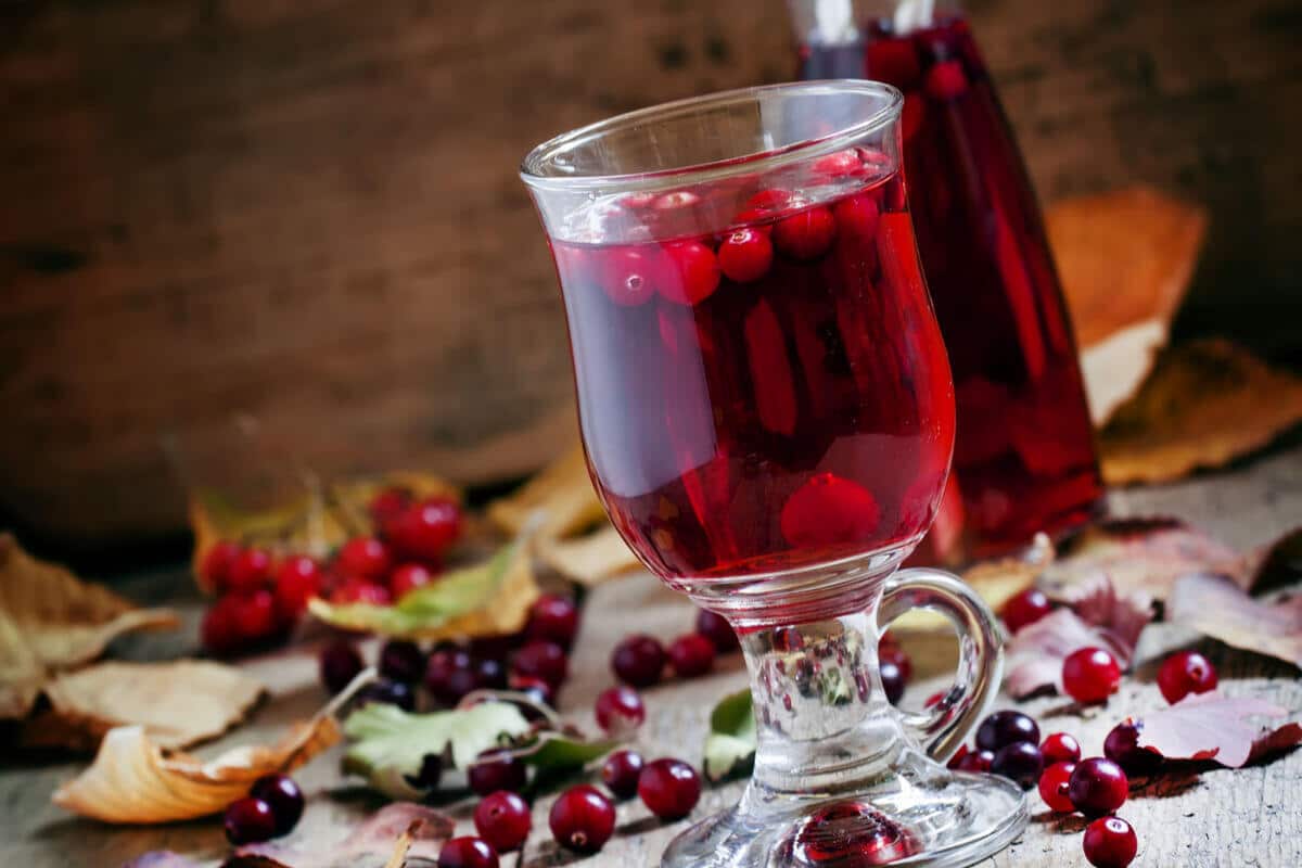 Cranberry Tinktur mit Wodka und Zucker