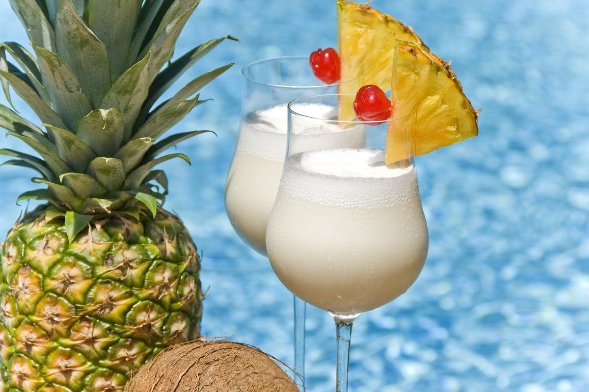 Cremiger Pina Colada Cocktail mit Rum