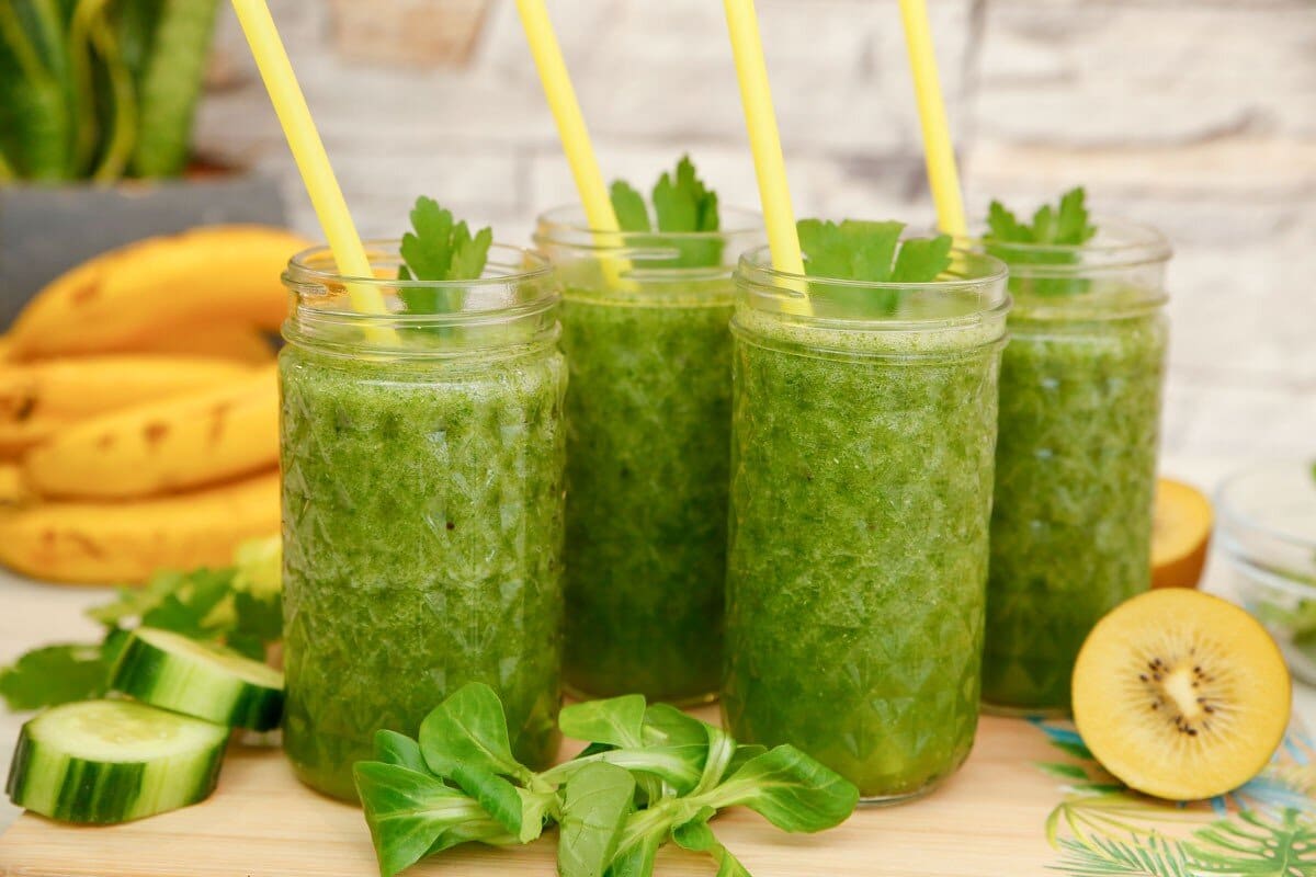 Detox Smoothie mit Spinat