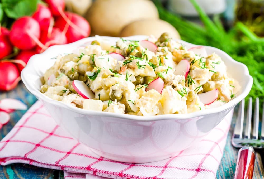 Eiersalat mit Radieschen