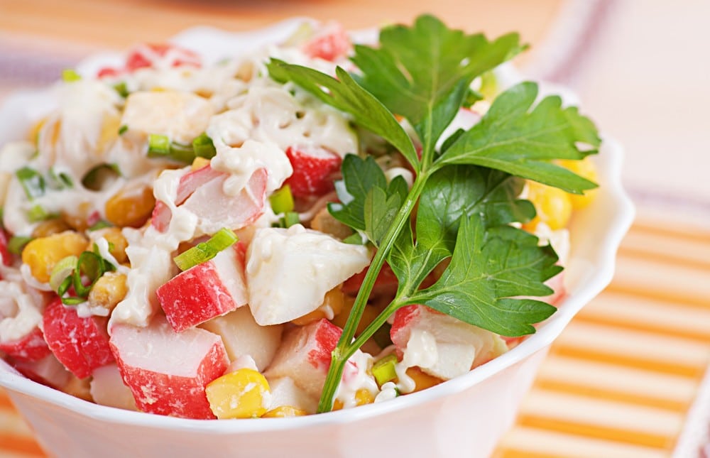 Eiersalat mit Surimi