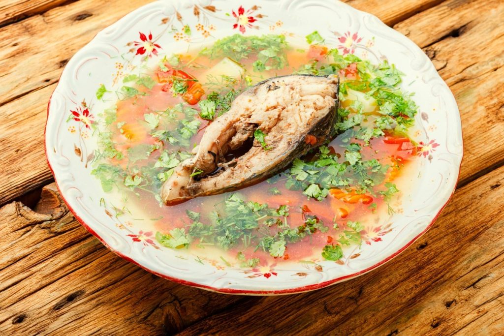Einfache Fischsuppe mit Kartoffeln
