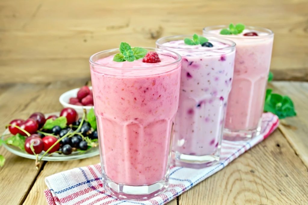 Einfacher Milchshake mit Bananen