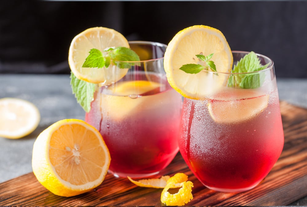 Erfrischende Erdbeer Limonade mit Zitrone