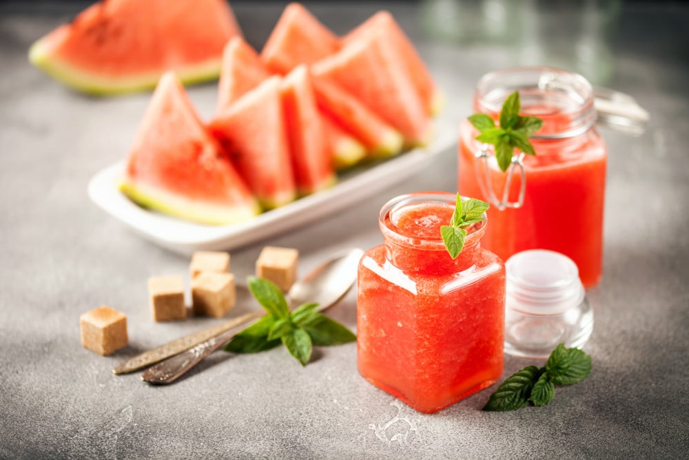 Erfrischende Wassermelone Marmelade mit Limette