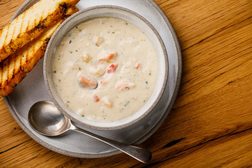 Fischsuppe mit Kartoffeln