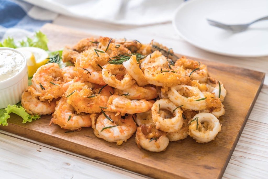 Fritto Misto – frittierte Meeresfrüchte und Gemüse