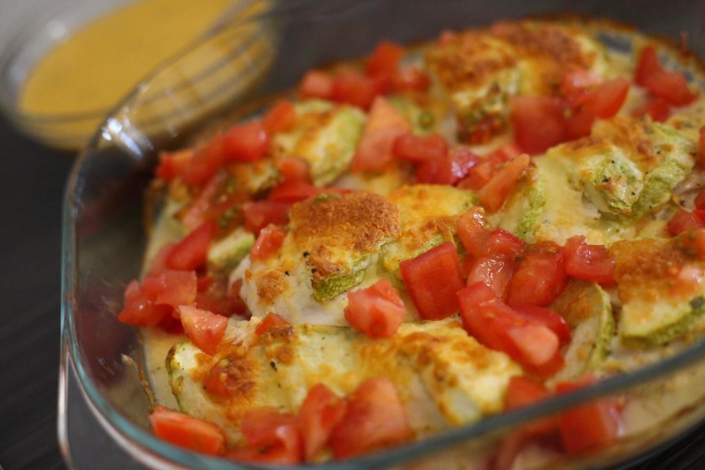 Gebackene Hähnchenrouladen mit Feta-Spinat-Füllung