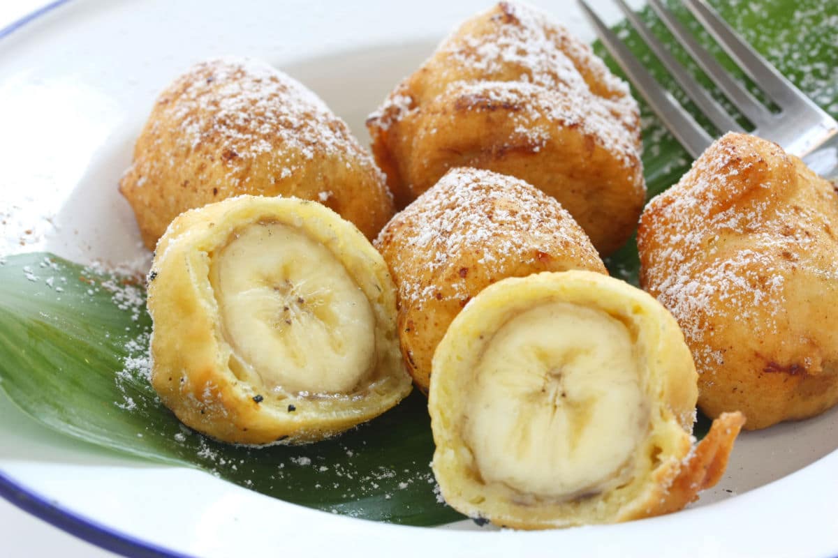 Gesunde Bananen Pancakes mit Buttermilch Teig
