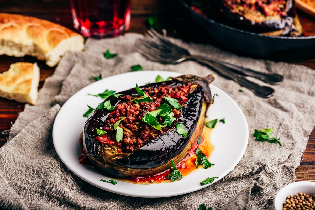 Gefüllte Auberginen mit Fleisch nach türkischer Art