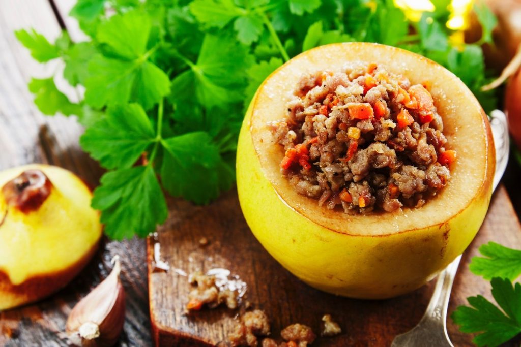 Gefüllte Quitten mit Hackfleisch