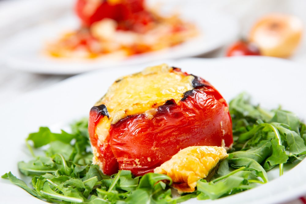 Gefüllte Tomaten mit Käse