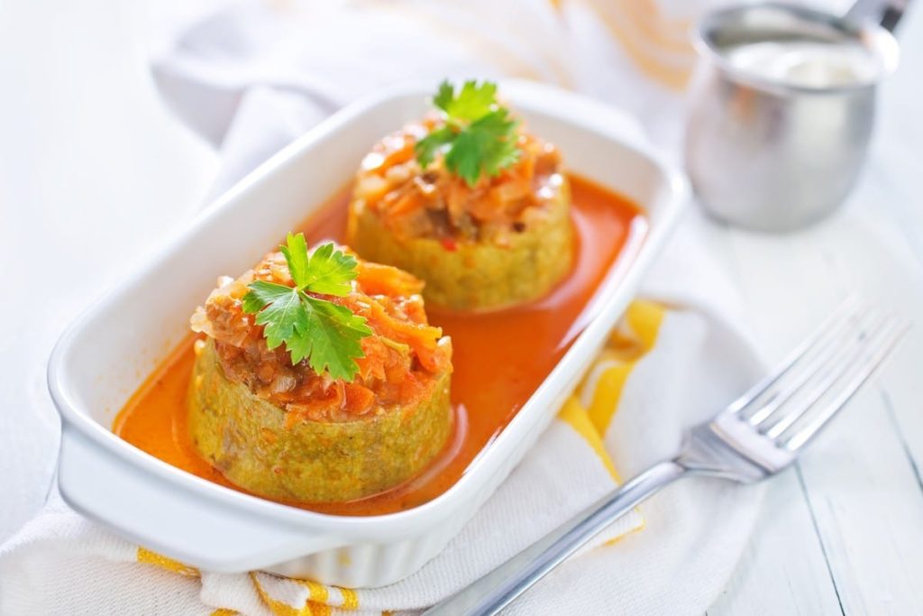 Gefüllte Zucchini mit Hackfleisch
