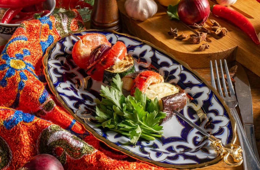 Gegrillte Gemüsespieße in Honigglasur – Vegetarische Grillrezepte