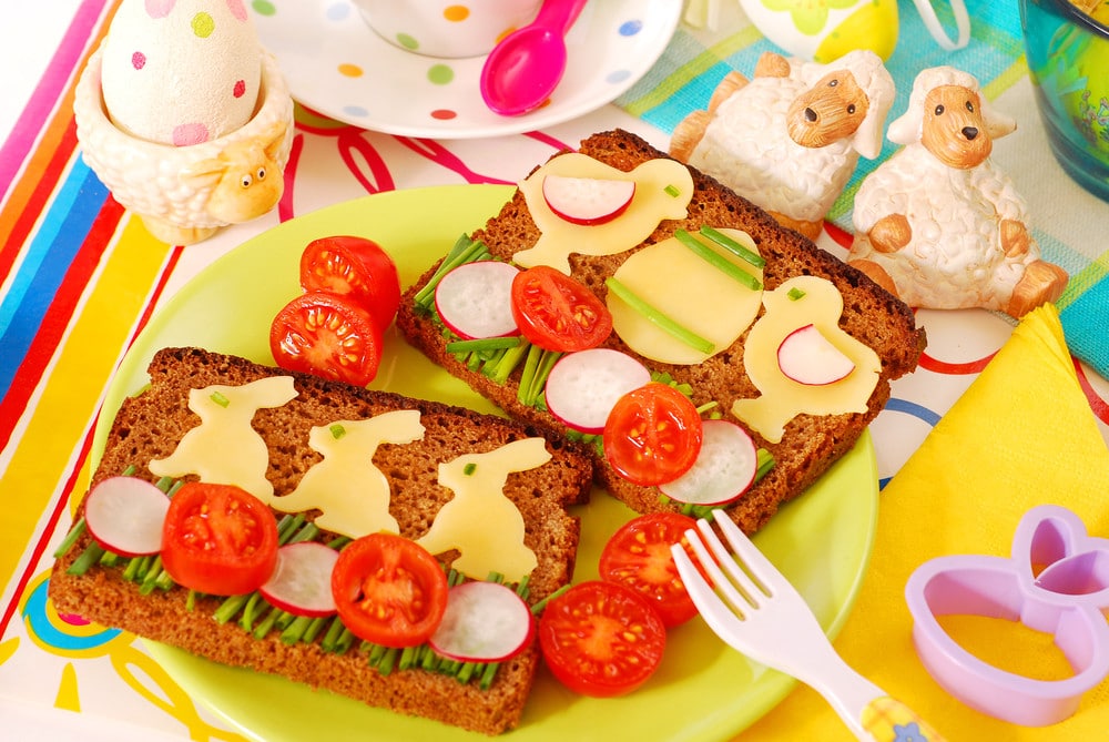 Gesundes Osterfrühstück mit Vollkornbrot