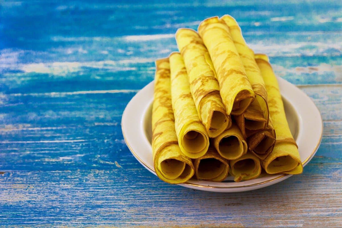 Glutenfreie Pfannkuchen mit Maismehl