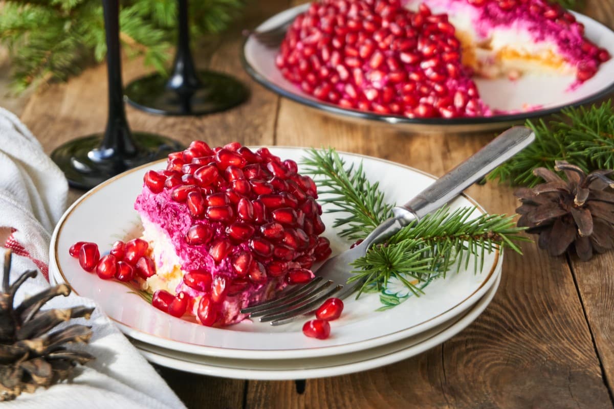 Granatapfelsalat mit Roter Bete und Kartoffeln