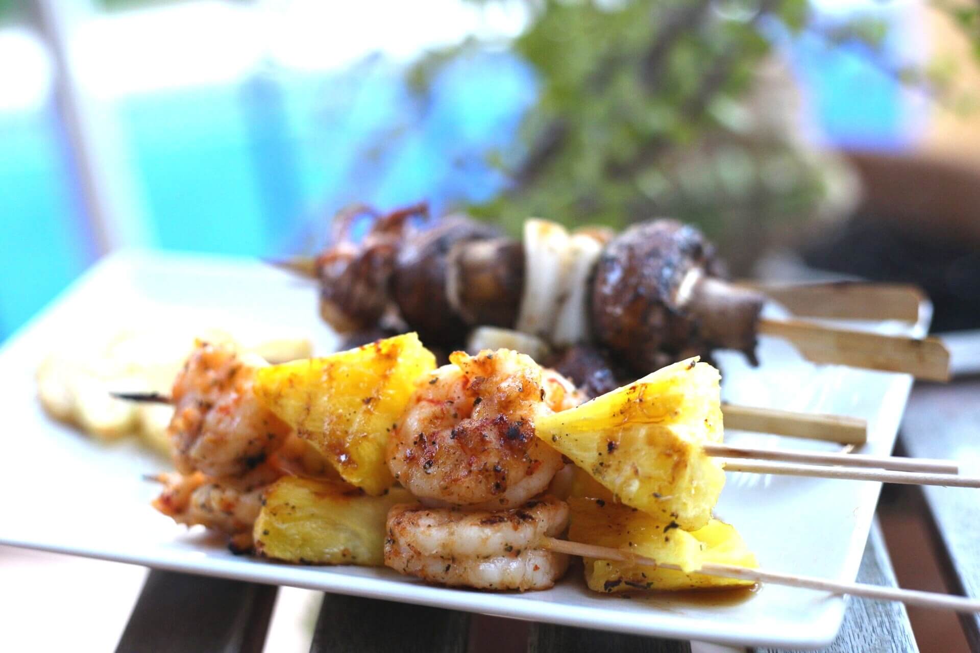 Grillspieße mit Ananas