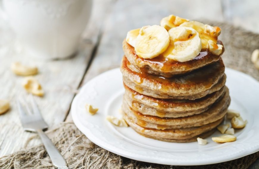 Haferflocken Pancakes mit Bananen ohne Mehl