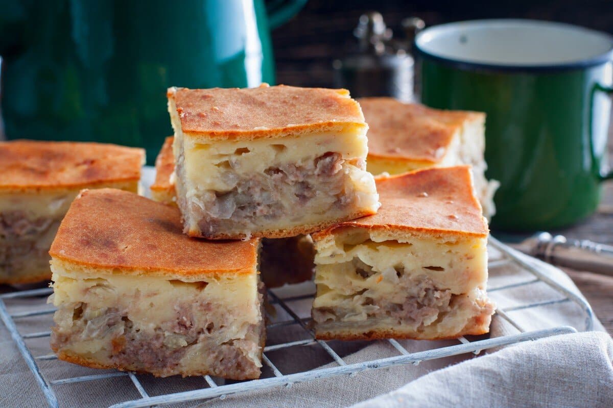 Herzhafter Hackfleischkuchen mit Kartoffeln