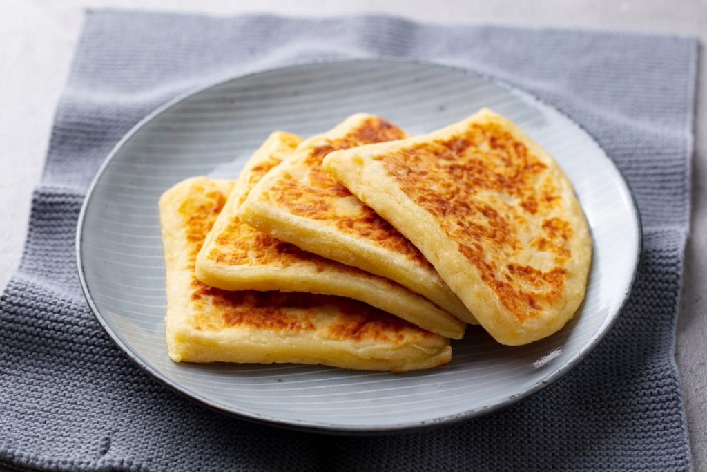 Kartoffelpfannkuchen zum Frühstück aus dem Ofen