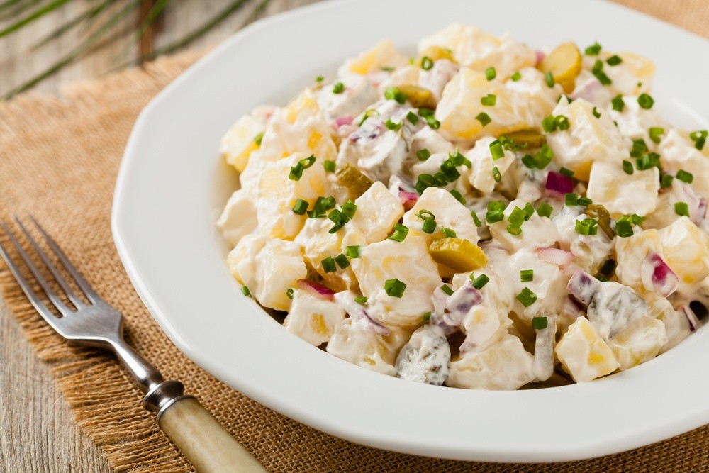 Kartoffelsalat mit Gewürzgurken | Ideale Beilage zum gegrillten Fleisch