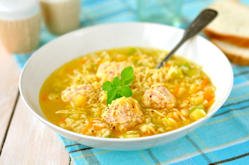 Kartoffelsuppe mit Fleischbällchen