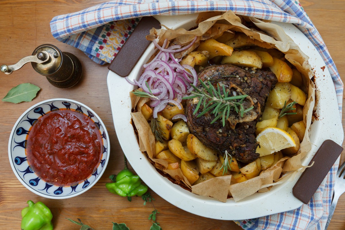 Kleftiko Schmortopf mit Lamm und Kartoffeln
