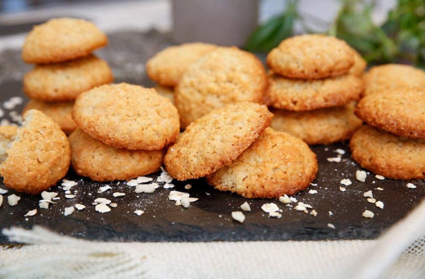 Knackige Haferflocken Kekse mit Mandeln – Einfaches Rezept für Haferkekse