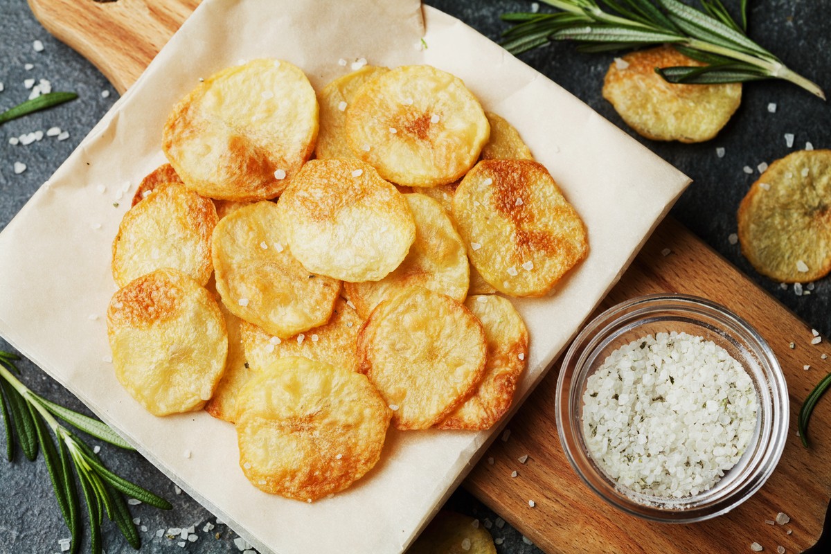 Knusprige Kartoffelchips selber machen