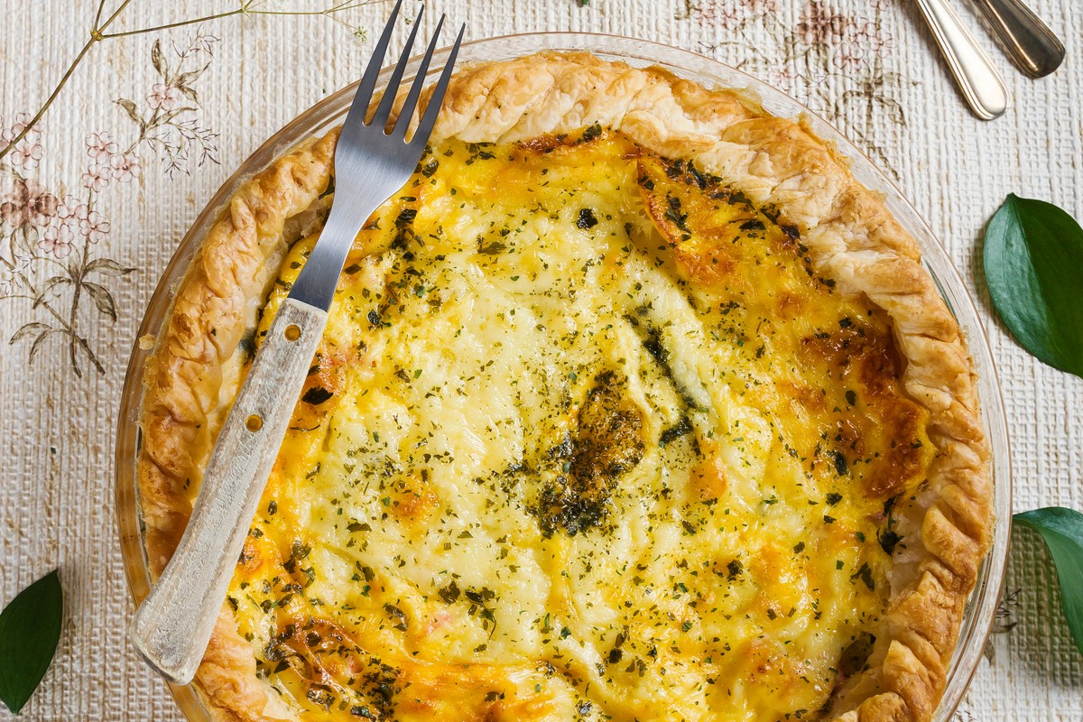 Knusprige Quiche mit Blätterteig